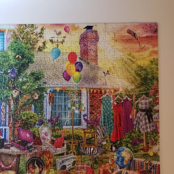 Buffalo Aimee Stewart 1000pc Yard Sale 26x19 Puzzle Game Pre-Assembled - Picture 11 of 13